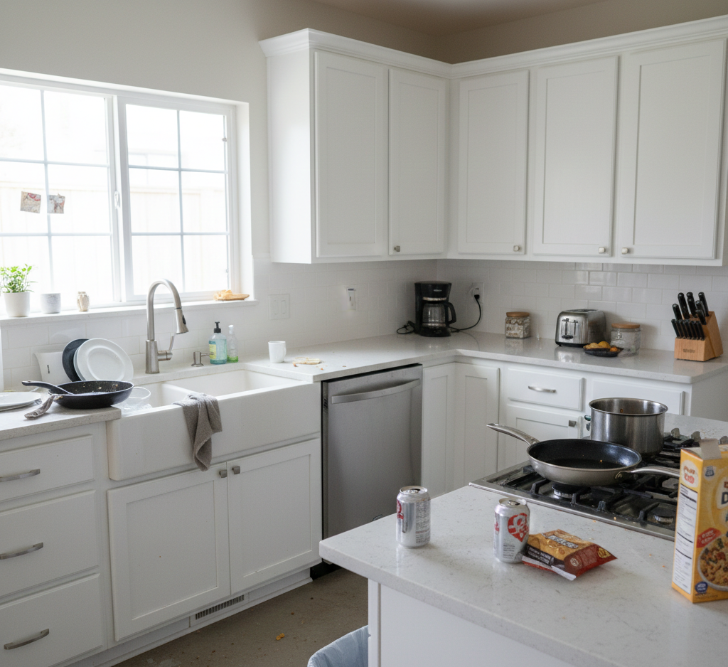 Clean living room in San Jose
